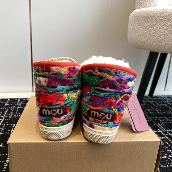 Mou Eskimo Mini Series Ethnic Round-Toe Women's Snow Boots - Picture 8 of 9